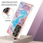 For Samsung Galaxy S25 Ultra 5G Electroplating IMD TPU Phone Case(Blue Marble) - 3