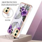 For Samsung Galaxy A06 4G Electroplating IMD TPU Phone Case(Purple Flower) - 3