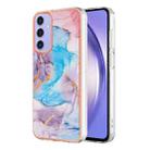 For Samsung Galaxy A16 5G Electroplating IMD TPU Phone Case(Blue Marble) - 1