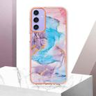For Samsung Galaxy A16 5G Electroplating IMD TPU Phone Case(Blue Marble) - 2