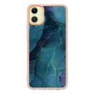For Samsung Galaxy A06 4G Electroplating Marble Dual-side IMD Phone Case(Green 017) - 2