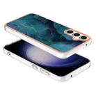 For Samsung Galaxy S24 FE 5G Electroplating Marble Dual-side IMD Phone Case(Green 017) - 3