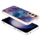 For Samsung Galaxy S24 FE 5G Electroplating Marble Dual-side IMD Phone Case(Purple 016) - 3