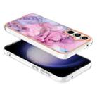 For Samsung Galaxy S24 FE 5G Electroplating Marble Dual-side IMD Phone Case(Pink 013) - 3