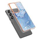 For Samsung Galaxy S25 Ultra 5G Electroplating Marble Dual-side IMD Phone Case(Blue 018) - 3