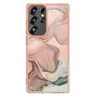 For Samsung Galaxy S25 Ultra 5G Electroplating Marble Dual-side IMD Phone Case(Rose Gold 015) - 2
