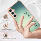 For Samsung Galaxy S24 FE 5G Electroplating Marble Dual-side IMD Phone Case(Smile) - 2