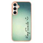 For Samsung Galaxy S24 FE 5G Electroplating Marble Dual-side IMD Phone Case(Smile) - 3