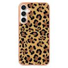 For Samsung Galaxy S24 FE 5G Electroplating Marble Dual-side IMD Phone Case(Leopard Print) - 3