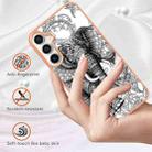 For Samsung Galaxy S24 FE 5G Electroplating Marble Dual-side IMD Phone Case(Totem Elephant) - 2