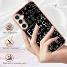 For Samsung Galaxy S24 FE 5G Electroplating Marble Dual-side IMD Phone Case(Equation) - 2