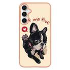 For Samsung Galaxy S24 FE 5G Electroplating Marble Dual-side IMD Phone Case(Lucky Dog) - 3