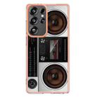 For Samsung Galaxy S25 Ultra 5G Electroplating Marble Dual-side IMD Phone Case(Retro Radio) - 2