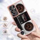 For Samsung Galaxy S25 Ultra 5G Electroplating Marble Dual-side IMD Phone Case(Retro Radio) - 3