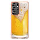 For Samsung Galaxy S25 Ultra 5G Electroplating Marble Dual-side IMD Phone Case(Draft Beer) - 2