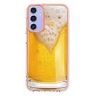 For Samsung Galaxy A16 5G Electroplating Marble Dual-side IMD Phone Case(Draft Beer) - 3