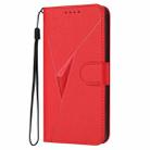 For Google Pixel 9 Pro XL Triangle Pattern Buckle Clasp Leather Phone Case(Red) - 2