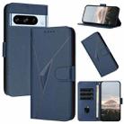 For Google Pixel 8 Pro Triangle Pattern Buckle Clasp Leather Phone Case(Royal Blue) - 1