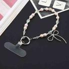 Butterfly Beads Short Bracelet Anti-lost Phone Short Lanyard(Pink) - 1