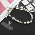 Pearl Short Bracelet Anti-lost Phone Short Lanyard(White) - 2