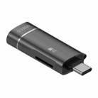 2 in 1 Type-C to USB and TF Card Reader Adapter(Black) - 1