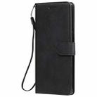 For LG G9 Solid Color Horizontal Flip Protective Leather Case with Holder & Card Slots & Wallet & Photo Frame & Lanyard(Black) - 2