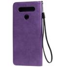 For LG K41S / K51S Solid Color Horizontal Flip Protective Leather Case with Holder & Card Slots & Wallet & Photo Frame & Lanyard(Purple) - 3