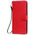 For LG K41S / K51S Solid Color Horizontal Flip Protective Leather Case with Holder & Card Slots & Wallet & Photo Frame & Lanyard(Red) - 2