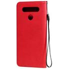 For LG K41S / K51S Solid Color Horizontal Flip Protective Leather Case with Holder & Card Slots & Wallet & Photo Frame & Lanyard(Red) - 3