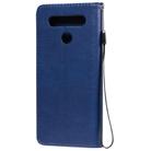 For LG K41S / K51S Solid Color Horizontal Flip Protective Leather Case with Holder & Card Slots & Wallet & Photo Frame & Lanyard(Blue) - 3