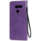 For LG K50S Solid Color Horizontal Flip Protective Leather Case with Holder & Card Slots & Wallet & Photo Frame & Lanyard(Purple) - 2