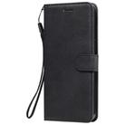 For LG K50S Solid Color Horizontal Flip Protective Leather Case with Holder & Card Slots & Wallet & Photo Frame & Lanyard(Black) - 1