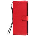 For LG K50S Solid Color Horizontal Flip Protective Leather Case with Holder & Card Slots & Wallet & Photo Frame & Lanyard(Red) - 2