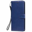 For LG K50S Solid Color Horizontal Flip Protective Leather Case with Holder & Card Slots & Wallet & Photo Frame & Lanyard(Blue) - 2