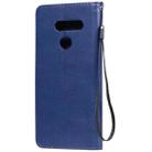 For LG K50S Solid Color Horizontal Flip Protective Leather Case with Holder & Card Slots & Wallet & Photo Frame & Lanyard(Blue) - 3