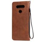 For LG K51 Solid Color Horizontal Flip Protective Leather Case with Holder & Card Slots & Wallet & Photo Frame & Lanyard(Brown) - 3