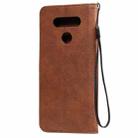 For LG K51 Solid Color Horizontal Flip Protective Leather Case with Holder & Card Slots & Wallet & Photo Frame & Lanyard(Brown) - 3