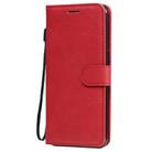 For LG K51 Solid Color Horizontal Flip Protective Leather Case with Holder & Card Slots & Wallet & Photo Frame & Lanyard(Red) - 2