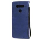 For LG K51 Solid Color Horizontal Flip Protective Leather Case with Holder & Card Slots & Wallet & Photo Frame & Lanyard(Blue) - 3