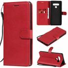 For LG Stylo 6 Solid Color Horizontal Flip Protective Leather Case with Holder & Card Slots & Wallet & Photo Frame & Lanyard(Red) - 1