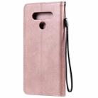 For Motorola Moto E6s (2020) Solid Color Horizontal Flip Protective Leather Case with Holder & Card Slots & Wallet & Photo Frame & Lanyard(Rose Gold) - 3