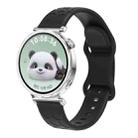 For Huawei Watch GT 5 41mm Leopard Embossed Silicone Watch Band(Black) - 1
