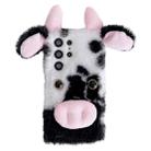 For Samsung Galaxy S24 Ultra 5G Cute Plush Cow TPU Phone Case(Black) - 1