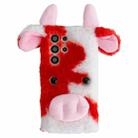 For Samsung Galaxy S24 Ultra 5G Cute Plush Cow TPU Phone Case(Red) - 1