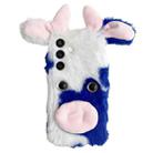 For Samsung Galaxy S23 FE 5G Cute Plush Cow TPU Phone Case(Blue) - 1