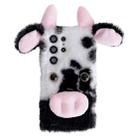 For Samsung Galaxy S23 Ultra 5G Cute Plush Cow TPU Phone Case(Black) - 1