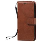 For iPhone 12 mini Solid Color Horizontal Flip Protective Leather Case with Holder & Card Slots & Wallet & Photo Frame & Lanyard(Brown) - 2