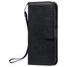 For iPhone 12 mini Solid Color Horizontal Flip Protective Leather Case with Holder & Card Slots & Wallet & Photo Frame & Lanyard(Black) - 2