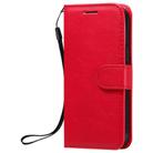 For iPhone 12 mini Solid Color Horizontal Flip Protective Leather Case with Holder & Card Slots & Wallet & Photo Frame & Lanyard(Red) - 2