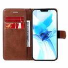 For iPhone 12 / 12 Pro Solid Color Horizontal Flip Protective Leather Case with Holder & Card Slots & Wallet & Photo Frame & Lanyard(Brown) - 3